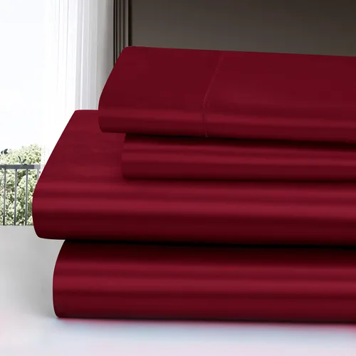 Miniatura 2 de Homiest Juego de sábanas de satén de lujo de 3 piezas con bolsillo profundo, 1 sábana bajera + 1 sábana encimera + 1 funda de almohada