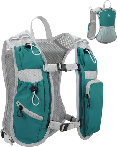 Miniatura 21 de Chaleco de correr para mujeres y hombres, mochila de hidratación para correr, chaleco para corredores, chaleco de hidratación, con soporte frontal
