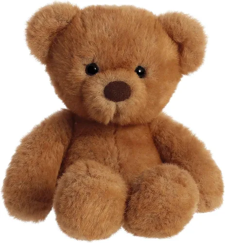 Aurora® Snuggly Softie Bear™ - Compañero reconfortante - Juego imaginativo - Marrón 9 pulgadas