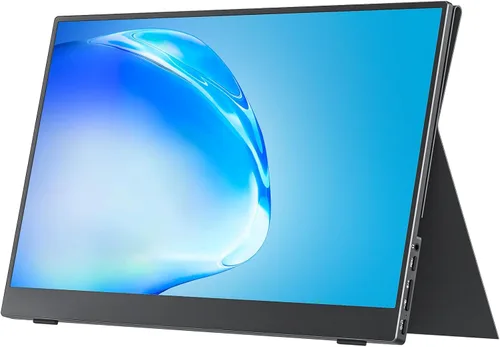cocopar Monitor portátil de 15.6 pulgadas 1080P FHD 60Hz 85% sRGB Monitor de viaje con altavoz HDMI USB-C segunda pantalla para computadora portátil