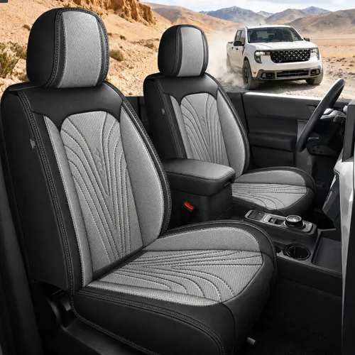 Miniatura 11 de DISUTOGO Fundas de Asiento Compatibles con Ford Maverick 2022 2023 2024 2025: Juego Completo de Fundas de Asiento para Coche 5 Asientos de Seda