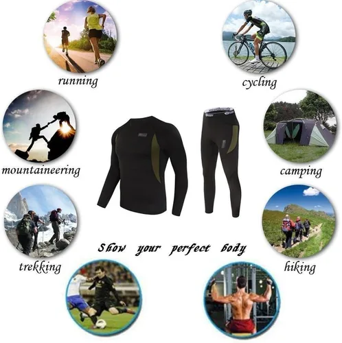 Miniatura 7 de WINDCHASER Conjunto de ropa interior térmica para hombre, equipo de caza para deportes de invierno, pantalones largos, capa base, parte inferior