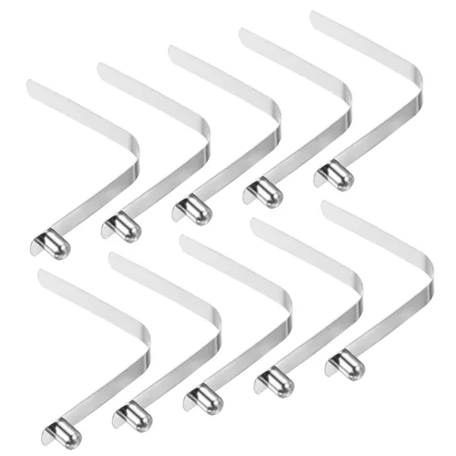 Miniatura 21 de PATIKIL Broches de paleta de kayak de 0.197 x 0.118 in, paquete de 10 clips de acero en forma de V de un solo pasador, clips de resorte, tubo