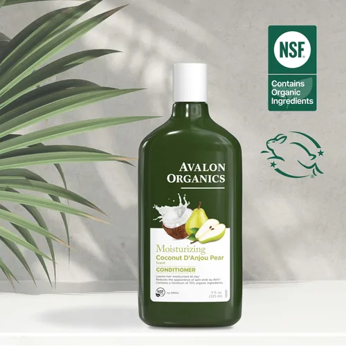 Miniatura 5 de Avalon Organics Acondicionador de pera de coco totalmente natural, 11 onzas líquidas