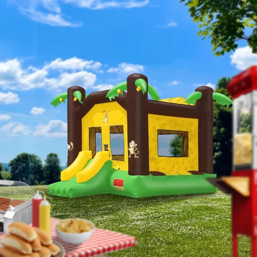 Miniatura 5 de Cloud 9 Casa inflable de grado comercial con soplador – 100% PVC 17' x 13' gorila inflable