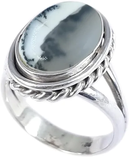 Miniatura 23 de Anillo fino de plata esterlina 925 para mujer, hecho a mano, joyería de piedras preciosas, anillo de moda (1379)