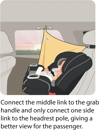 Miniatura 5 de Parasol multiusos para ventana de automóvil para bebés y niños pequeños, se puede utilizar como una funda de lactancia y funda de asiento