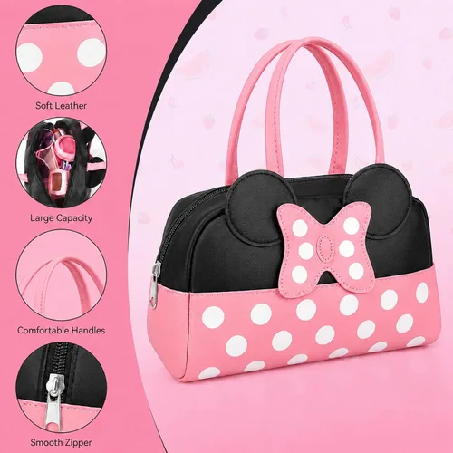 Miniatura 3 de Bolso de juego de simulación para niñas pequeñas, bolso para niños pequeños con juguetes de maquillaje de simulación para niños pequeños, juguetes