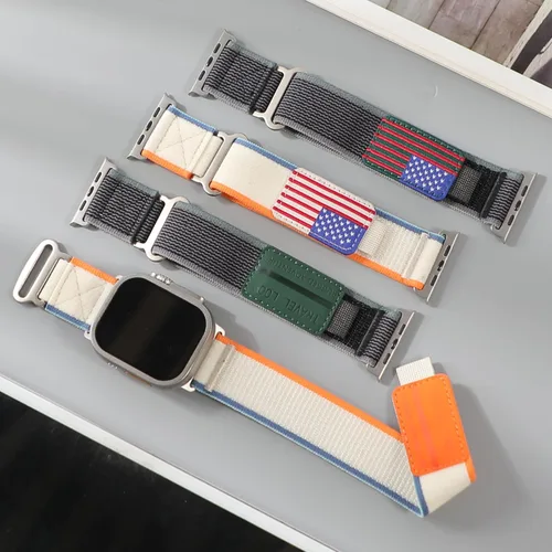 Miniatura 2 de ALMNVO - Correa unisex Trail Loop de nailon resistente para Apple Watch Ultra/2 de 1.92, 1.77, 1.73, 1.65, 1.61, 1.57, 1.49 pulgadas, para Apple
