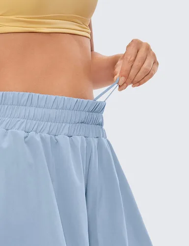 Miniatura 19 de CRZ YOGA Pantalones cortos de correr 2 en 1 para mujer, cintura alta, secado rápido, para atletismo, gimnasio, descanso, entrenamiento, lindas