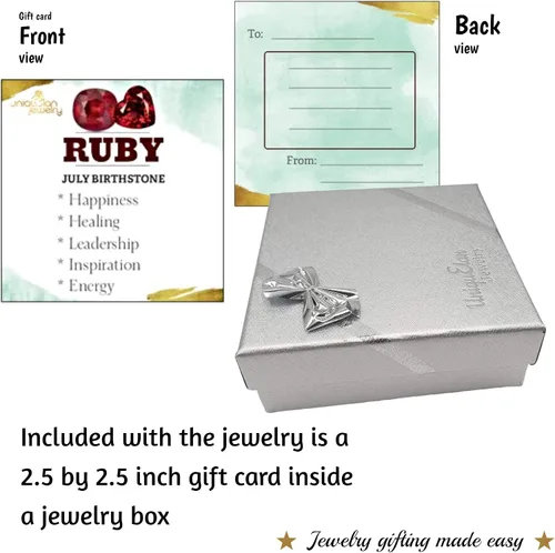 Miniatura 91 de Natural raw gemstone stud earrings with white gold over 925 sterling silver, 6 to 7mm rough genuine quality birthstone gift for her, Uniquelan