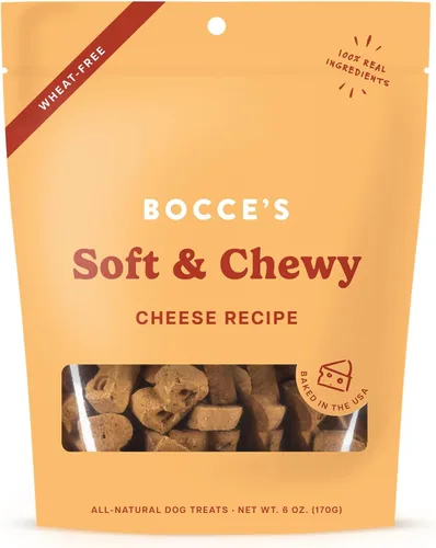 Miniatura 15 de Bocce's Bakery Bac'n Nutty - Golosinas suaves y masticables para perros, sin trigo con sabor a mantequilla de maní y tocino, galletas naturales