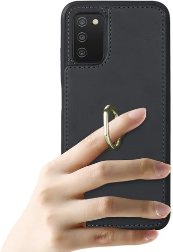 Miniatura 7 de Lipvina Funda para Samsung Galaxy A03s con tarjetero, Galaxy A03s Funda tipo cartera para mujer, tarjetero de crédito, soporte de anillo, fundas