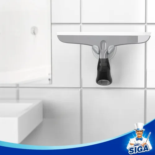 Miniatura 5 de MR.SIGA Escobilla de silicona multiusos para ventana, vidrio, puerta de ducha, parabrisas de automóvil, limpiador de ventanas resistente, incluye