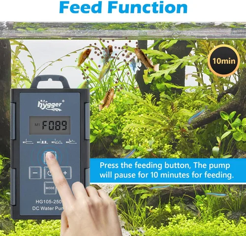 Miniatura 4 de Bomba de agua para acuario Hygger de 24V CC, bomba sumergible de 925 gal/hr 35W 11.5 pies con controlador, bomba de fuente de agua con 3 boquillas