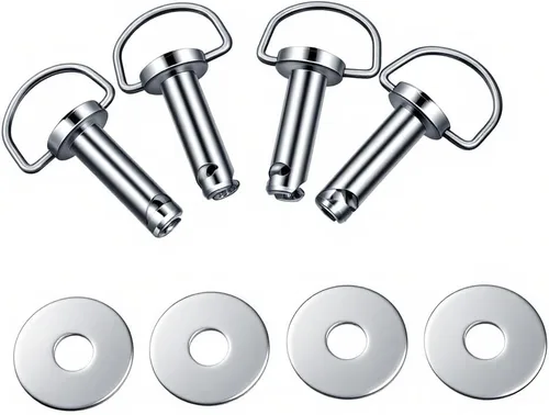 Miniatura 2 de Paquete de 4 pasadores de montaje duros de liberación rápida compatibles con modelos Harley Touring 1995-2023 – Kit de herramientas de disuasión