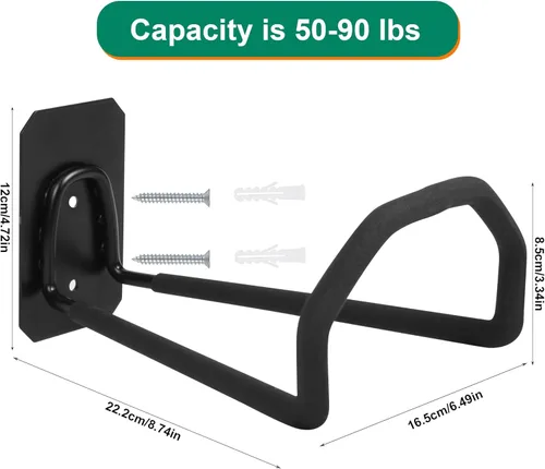 Miniatura 7 de PeoMev 2pcs Colgadores de Manguera de Servicio Pesado Montaje en Pared Soportes de Manguera de Agua para Exterior, Soporte de Manguera Resistente 2