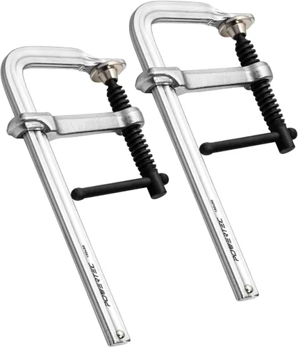 Miniatura 9 de POWERTEC Abrazadera para Agujeros de Bolsillo, Abrazadera de Ángulo Recto de 12" de Liberación Rápida para Ensamblaje de Agujeros de Bolsillo