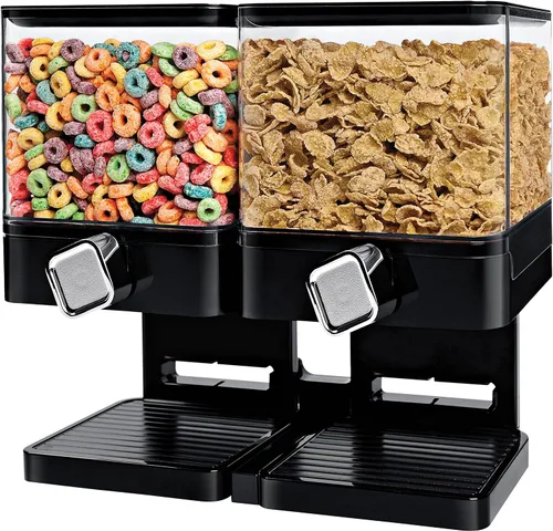 Zevro Dispensador individual de comida seca edición compacta, Blanco