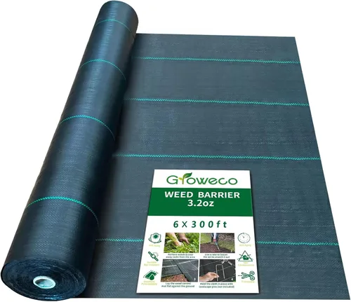 Miniatura 11 de Tela Barrera contra Malezas para Paisajismo Tela Resistente 3 pies x 100 pies Tela para Jardín Alfombra contra Malezas Cubierta de Suelo, Tela