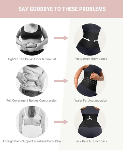 Miniatura 3 de FeelinGirl Entrenador de cintura para mujer, vendaje de agarre para abdomen, talla grande, reductor de cintura para gimnasio