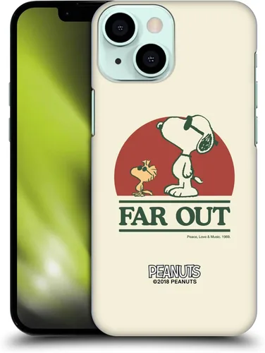 Miniatura 27 de Head Case Designs Funda rígida con licencia oficial de Peanuts Snoopy Woodstock Far Out Woodstock 50th compatible con Apple iPhone 15 Plus