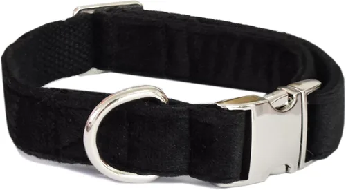 Miniatura 2 de Bubblepup Collar de terciopelo para perro, collar suave para perros pequeños, medianos y grandes