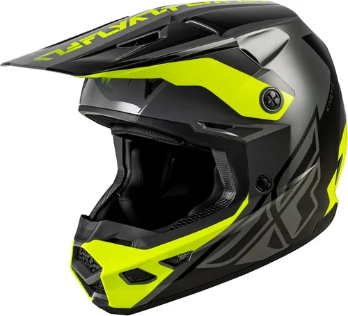 Miniatura 9 de FLY Racing Kinetic Crest MX - Casco aprobado por ECE/DOT, carcasa de policarbonato ligero, equipo de protección avanzada para motocross