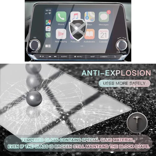 Miniatura 3 de CDEFG Protector de pantalla de automóvil con control central, protector de pantalla de navegación para Altima L34/2020 Sentra 2019, 2020, 2020, 8