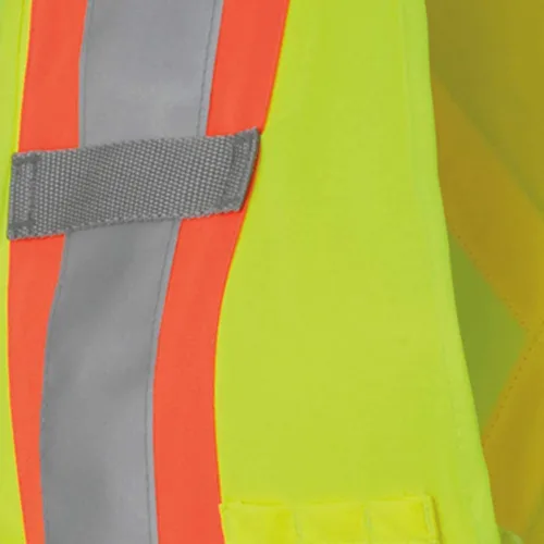Miniatura 11 de Chaleco de seguridad Pioneer para mujer con bolsillos - Cinta reflectante de alta visibilidad - Para construcción - Amarillo/verde