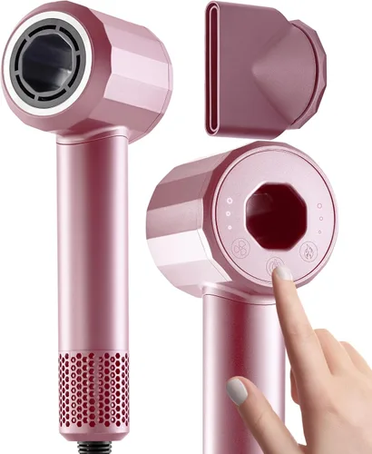 Miniatura 7 de BIZOND Secador de pelo iónico para mujeres y hombres, motor profesional de alta velocidad de alta calidad de 110,000 RPM, 1600 W de potencia, iones