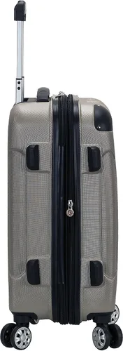 Miniatura 3 de Rockland London Equipaje con carcasa rígida con ruedas, Plateado), F1901-SILVER