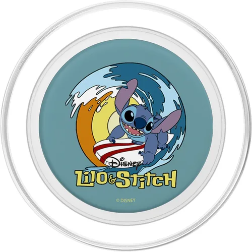 Miniatura 2 de Disney Lilo & Stitch Surfing Stitch Retrato PopSockets MagSafe PopGrip para iPhone