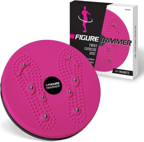 Daiwa Felicity Figure Trimmer Tabla de Torsión Abdominal - Máquina de Torsión de Cintura para Ejercicio de Core y Abdominales - Herramienta de Rosa