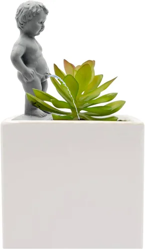 Miniatura 8 de NPW Plant Life - Estatua de estaca de riego automático "Pee My Plants", divertida estaca de riego automático, decoración novedosa para jardín