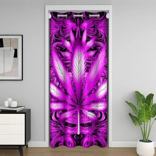 Miniatura 19 de Cortina de puerta de estilo japonés para privacidad de puerta, tratamiento de ventana japonés Ukiyoe para decoración del hogar, sala de estar, flor