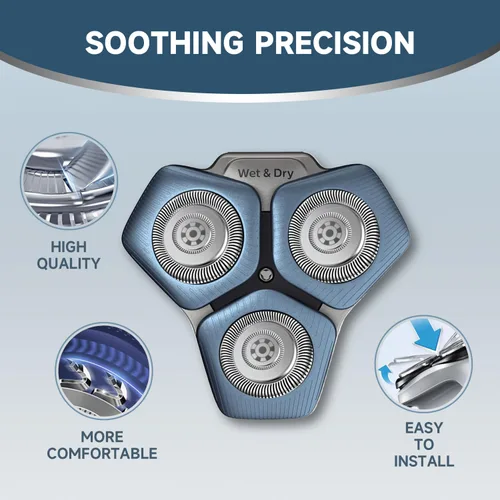 Miniatura 5 de Cabezal de repuesto 6P SH71/52 compatible con las series 7000 y 5000, compatibilidad SH71/52 mejorada con cuchillas dobles para 7000 cabezales