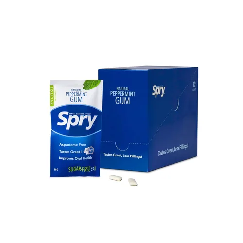 Miniatura 18 de Spry On The Go Fresh Chicle Natural de Xilitol Sistema de Defensa Dental - Sin Aspartamo, Sin Azúcar, Sin OMG (Menta, 55 Unidades - Paquete de 1)