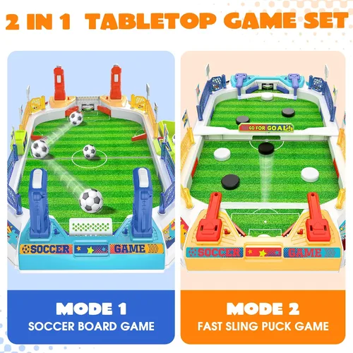 Miniatura 2 de Mini juego de mesa de fútbol para niños, regalos de fútbol de cumpleaños y Navidad para niños de 3, 4, 5, 6, 7, 8-12 años, juguetes de mesa