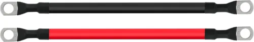 Miniatura 5 de Cable de batería 4 AWG calibre 4AWG de cobre puro con terminales de 3/8 pulgadas en ambos extremos, juego de cables para inversor de energía