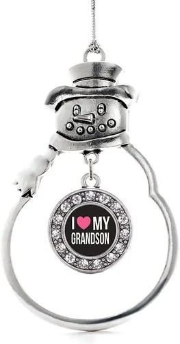 Miniatura 227 de Inspired Silver - Roller Queen - Adorno de Navidad plateado - Adorno circular para árbol de Navidad con circonita cúbica - Decoración colgante