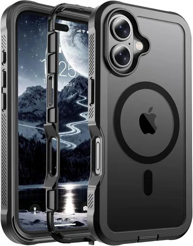 Miniatura 88 de jaroco - Funda magnética compatible con MagSafe para iPhone 11 de 6.1 pulgadas; protección de grado militar contra caídas, de doble capa