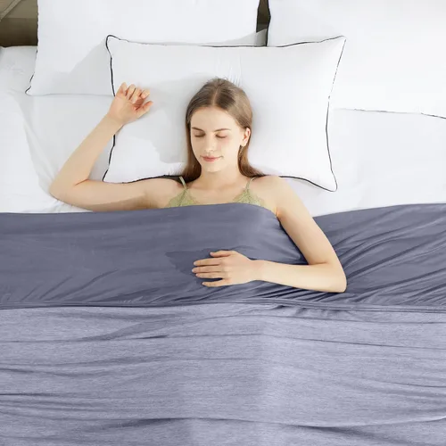 Miniatura 9 de HYLEORY - Mantas refrescantes para personas que duermen con calor, manta fresca de verano para mantener el cuerpo fresco para sudores nocturnos