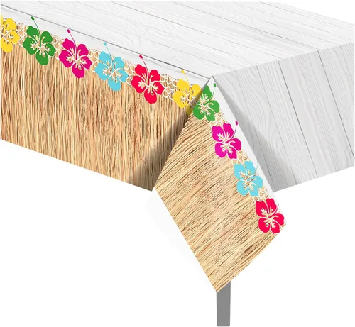 Miniatura 83 de 1 paquete de mantel de plástico con diseño de bandera americana del 4 de julio para fiesta, 54 x 87 pulgadas de largo, mantel rectangular para bufé