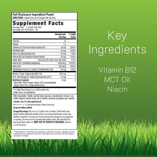 Miniatura 2 de Irwin Naturals Complejo Mega Vitamina B 60 Sgels