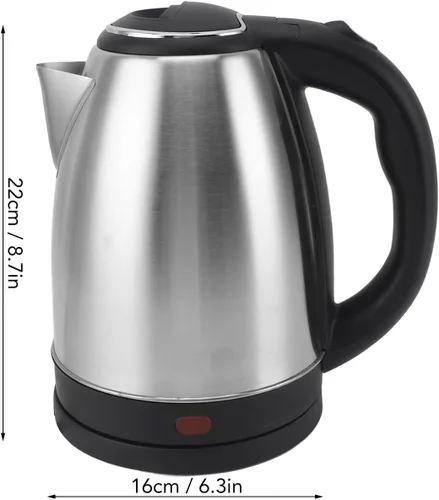 Miniatura 4 de Zerodis Hervidor eléctrico, hervidor de té de ebullición rápida de 2 litros con forro de acero inoxidable, apagado automático, caldera de agua