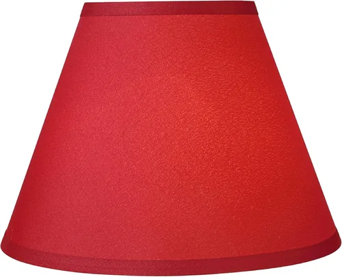 Miniatura 2 de Aspen Creative 32632A Pantalla de lámpara de construcción de araña con forma de imperio de transición en rojo sangre, 6 pulgadas superior x 12