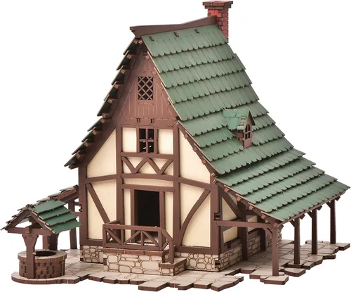 Miniatura 10 de Casa en Fila Ámbar, kit de construcción de madera DIY para adultos, adecuado para jugar - Realista