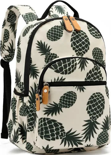 Miniatura 107 de Leaper Mochila para laptop para mujer: linda mochila floral para escuela, universidad, viajes, trabajo, mochila ligera para niños, Negro margarita