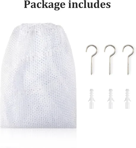 Miniatura 3 de MAQIHAN Red o hamaca para animales de peluche, ideas de almacenamiento para peluches, osos de peluche y juguetes, soporte organizador de esquina